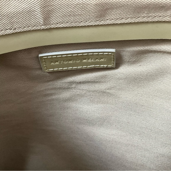 Antonio Melani patent leather/suede shoulder bag purse - Picture 10 of 12